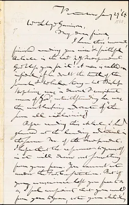 Letter from Gerrit Smith, Peterboro, [New York], to William Lloyd Garrison, [18]68 Jan[uar]y 29