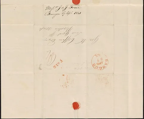 J. & J. True to George Coffin, 27 April 1841