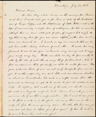 Letter from William Lloyd Garrison, Brooklyn, [Conn.], to Samuel Joseph May, July 13, 1838