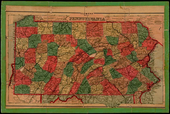 Clemens' map of Pennsylvania