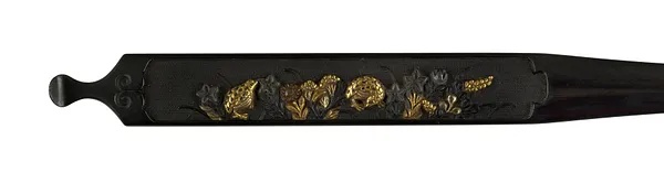 Kogai with Quail and Autumn Flowers