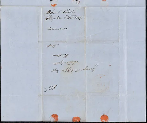 Samuel Cook to George Coffin, 8 February 1849
