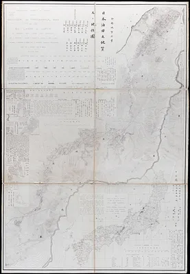 Geological and topographical maps of oil lands of Japan