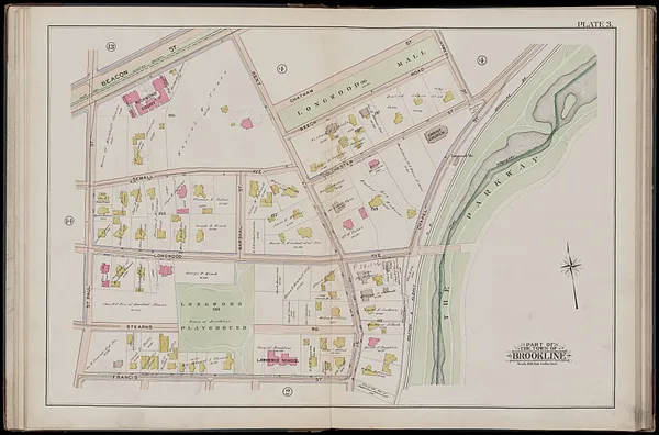 Atlas of the town of Brookline, Norfolk County, Massachusetts