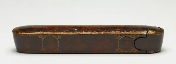 Lid of Pen Box with Mary and Joseph with Infant Jesus