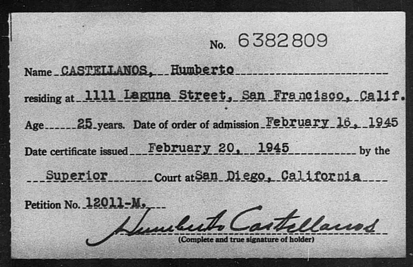 Castellanos, Humberto - 1945