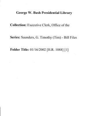 01/16/2002 [H.R. 1088] [1]