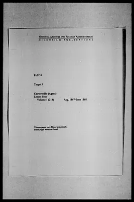 Letters Sent: Volume 1