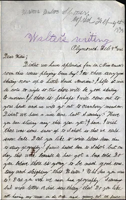 Walter Spooner (b.l867) to Willie [-—] Feb. 4 1878
