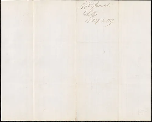 George K. Jewett to W. A. Harrington, 12 May 1859