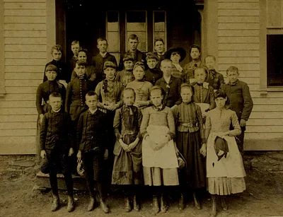 Old Village School unidentified class picture