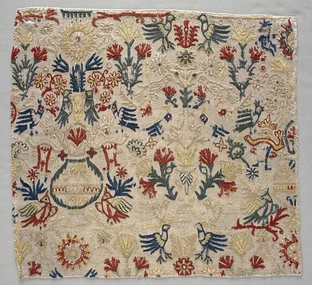 Fragment of a Bed Curtain
