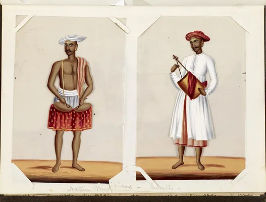 Leaf from Bound Collection of Twenty Miniatures Depicting Village Life
