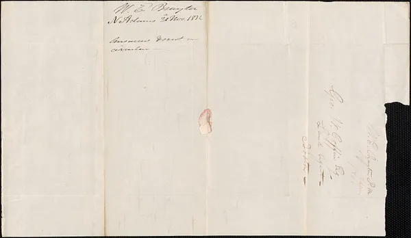 W.E. Brayton to George Coffin, 21 November 1834