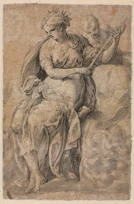 Allegorical Figure (verso)