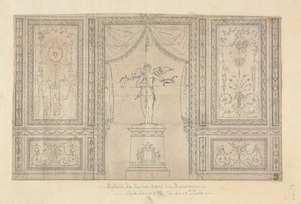 Statue of Cupid in a Wall Niche