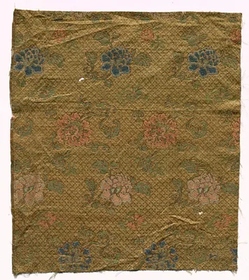 Silk Damask Fragment