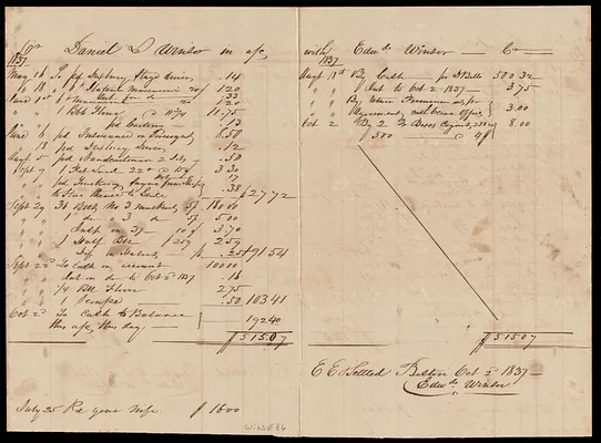 Miscellaneous household receipts