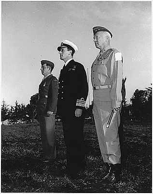 General George Patton and two other officers