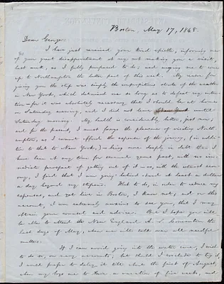 Letter from William Lloyd Garrison, Boston, [Mass.], to George William Benson, May 17, 1848
