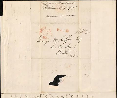 David Burbank to George Coffin, 29 January 1835
