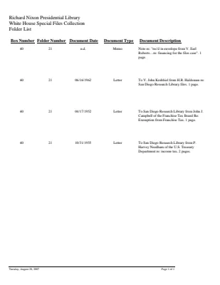 WHSF: Returned, 60-21
