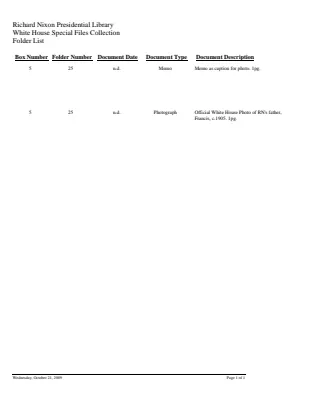WHSF: Returned, 5-25