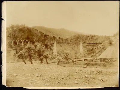 Construction of arched viaduct