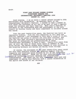 HRC - International Children's Festival Video 8/23/96