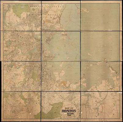 Map of Boston Harbor