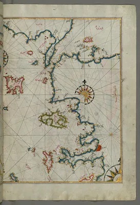 Map of the Sea of Marmara and the Islands of the Eastern Aegean Sea from Semendrek to Chios