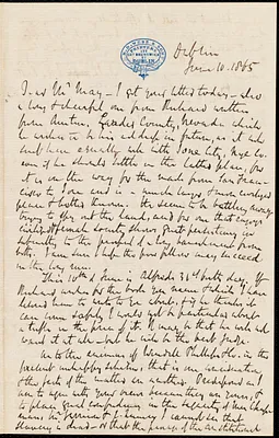 Letter from Richard Davis Webb, Dublin, to Samuel May, June 10, 1865