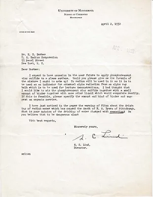 Letters Received to H.H. Barker, April 2, 1932