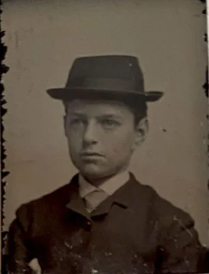 Young man, probably Mabel Simpkins' brother