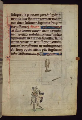 Sheep ringing bells, from a marginal cycle of images of the funeral of Renard the Fox