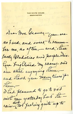 Letter from Madge Gates Wallace to Victoria Geaney