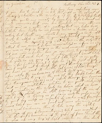 Letter from Mary Rice, Sudbury, [Massachusetts], to William Lloyd Garrison, 1834 Nov[ember] 26th