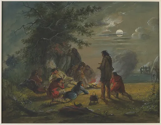 Moonlight - Camp Scene