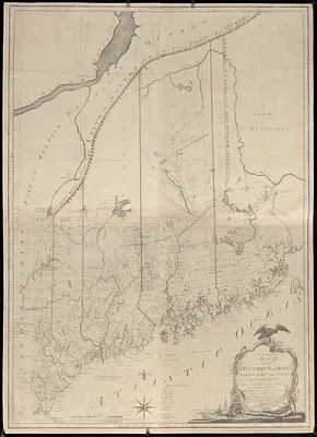 An accurate map of the district of Maine being part of the Commonwealth of Massachusetts