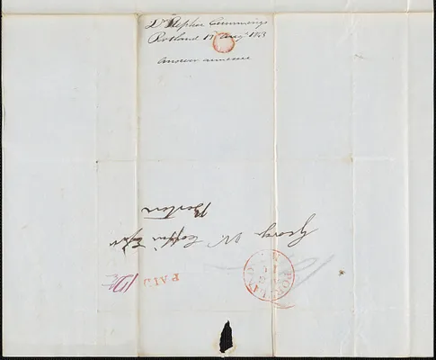 Stephen Cummings to George Coffin, 13 July 1843