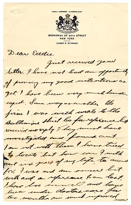 Handwritten Letter to Edward Jacobson from Oliver M. Solinger