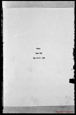 Volume 732, May 16 – May 17, 1944