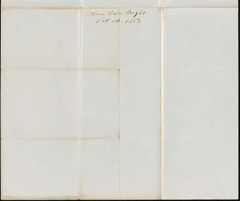 E. M. Wright to Samuel Warner, 14 October 1853