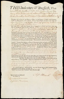 Ann Trayhorn indentured to apprentice with Stephen March of Union, 7 April 1800