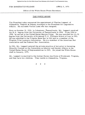 Leppert, Charles [Biography]