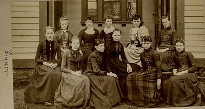 Old Village School class picture, 1890