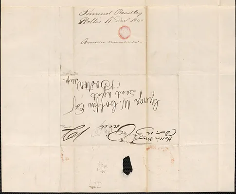 Samuel Bradley to George Coffin, 11 December 1840