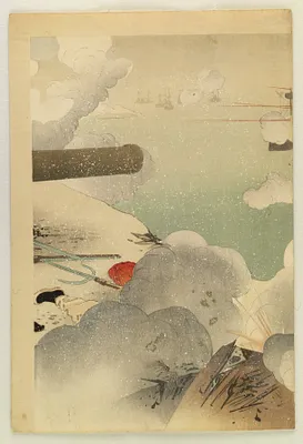 General Odera Defends the Captured Fortress Near Weihaiwei