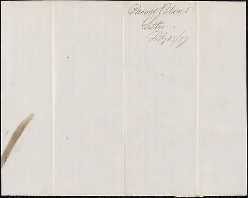 Paine and Blunt to W. A. Harrington, 13 February 1857