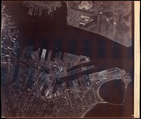 Aerial photograph of South Boston